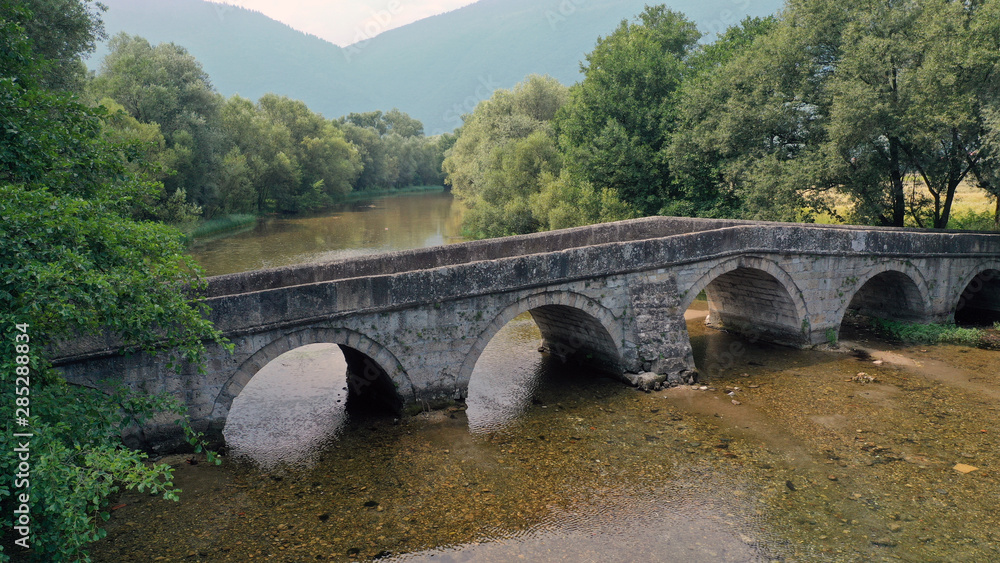 Old historical Roman Bridge in Bosnia and Herzegovina