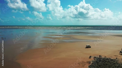 Pendine Sands a 7 mile length of beach on the shores of Carmarthen Bay Wales UK Europe photo