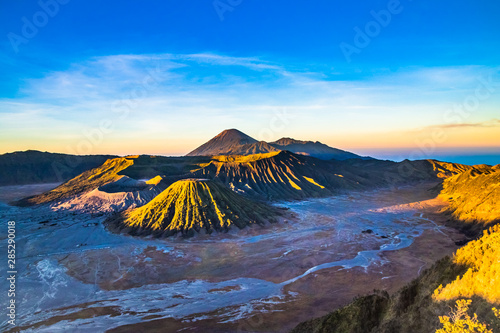 Mount Bromo volcano, in East Java, Indonesia.