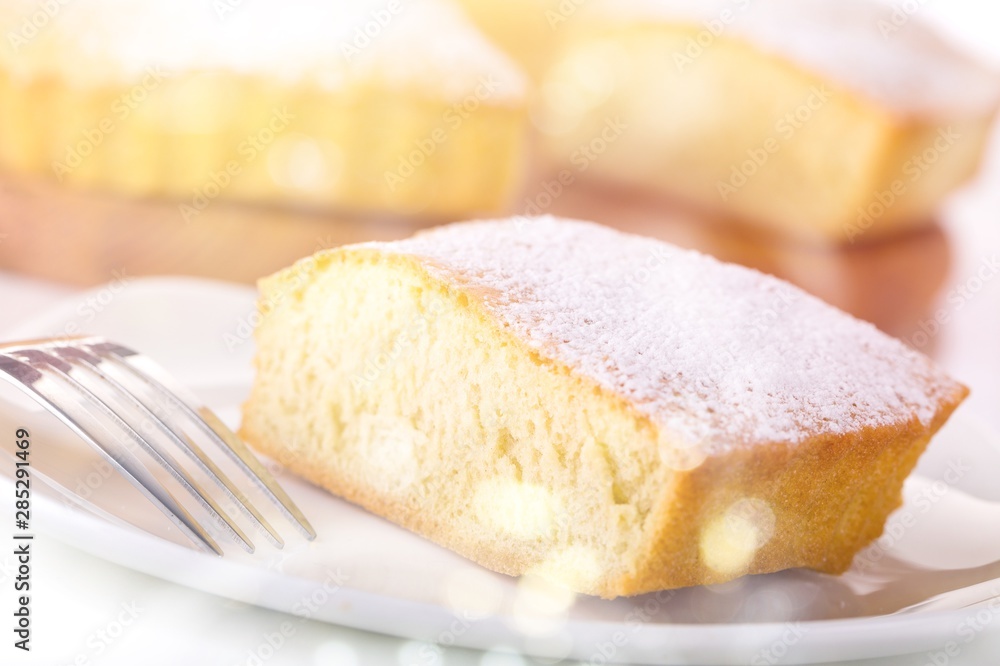 Cake lemon soft butter angel isolated decoration Cake lemon soft butter angel isolated decoration