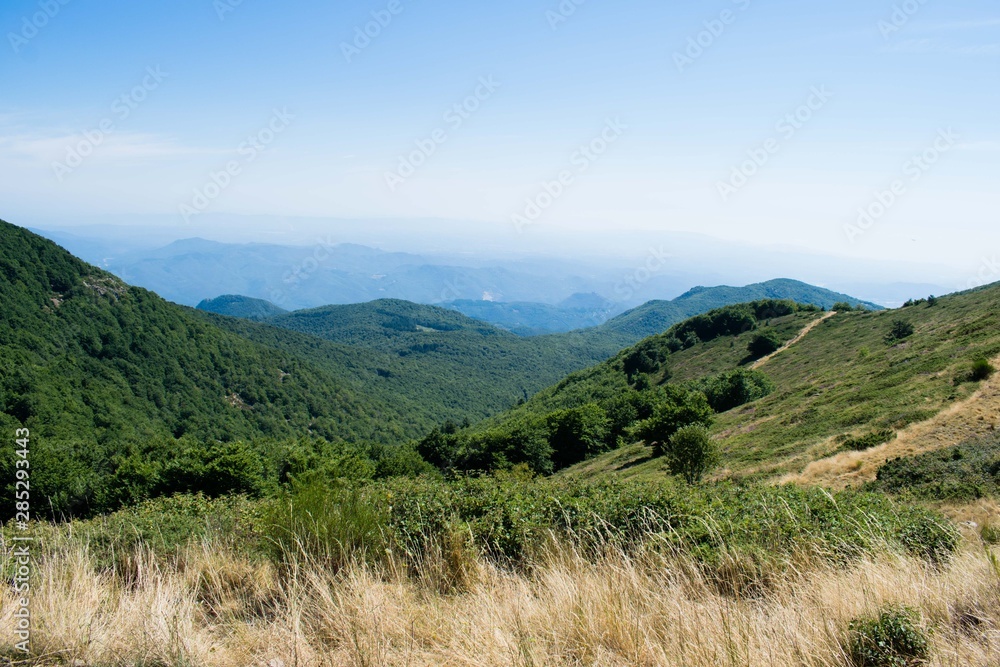 Naklejka premium Turo de l’Home valley, natural park of Montseny in Catalonia, Spain