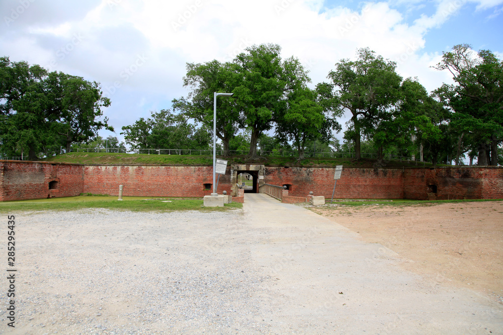 Fort Jackson near the city Triumph, Louisiana
