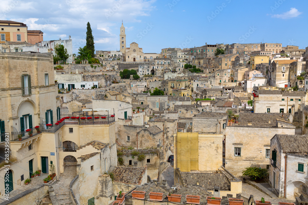 cityscape of Matera, Italy