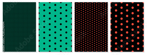 Polka dot pattern vector. Baby background.