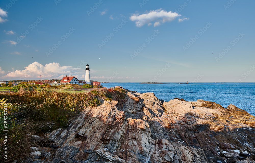 Portland Head Lighthouse at Cape Elizabeth, Maine, USA. Portland Head Lighthouse at Cape Elizabeth, Maine, USA.