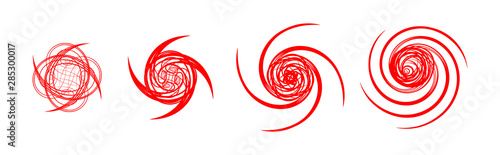 Hurricane Warning Signs Graphic Set