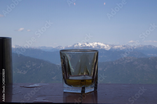whisky at the mountains