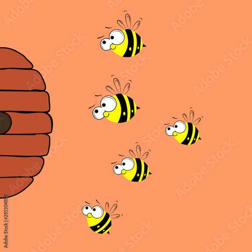 bees and hive