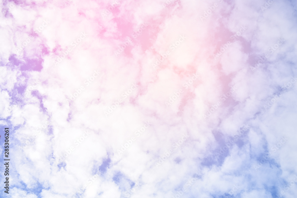 Fototapeta premium Beautiful blue sky with cloud background.