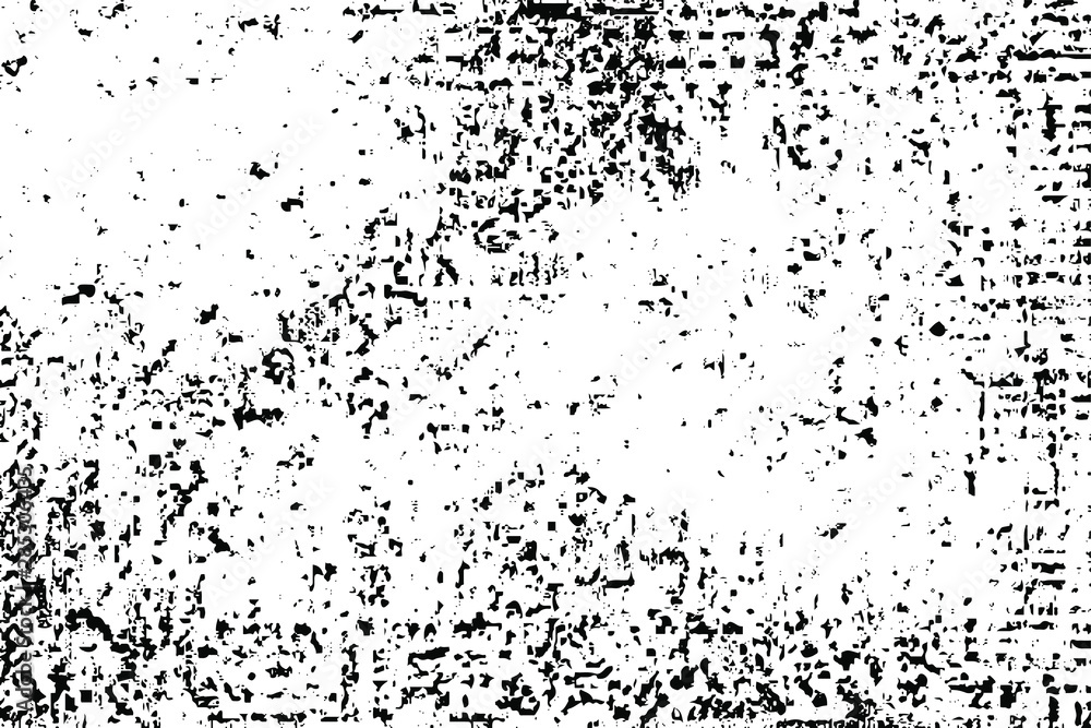 Obraz premium Rough black and white texture vector. Distressed overlay texture. Grunge background. Abstract halftone textured effect. Vector Illustration. Black isolated on white. EPS10.