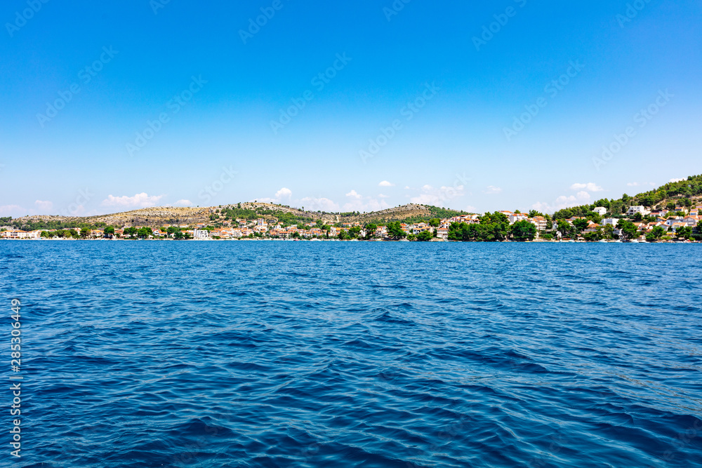 Fototapeta premium Beautiful mediterranean view of a town in Croatia