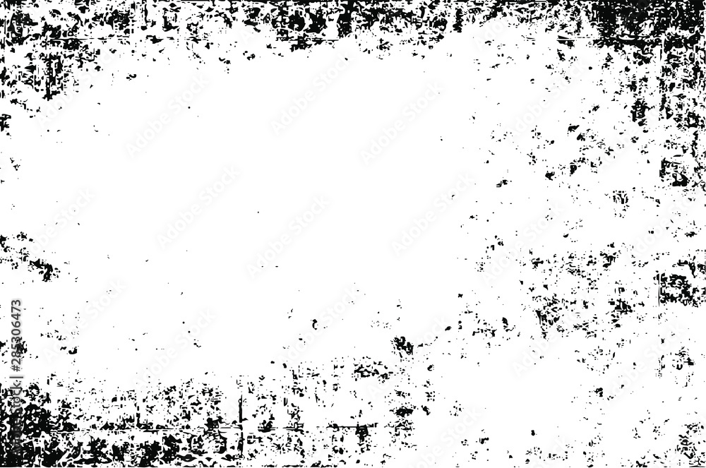 Obraz premium Rough black and white texture vector. Distressed overlay texture. Grunge background. Abstract halftone textured effect. Vector Illustration. Black isolated on white. EPS10.
