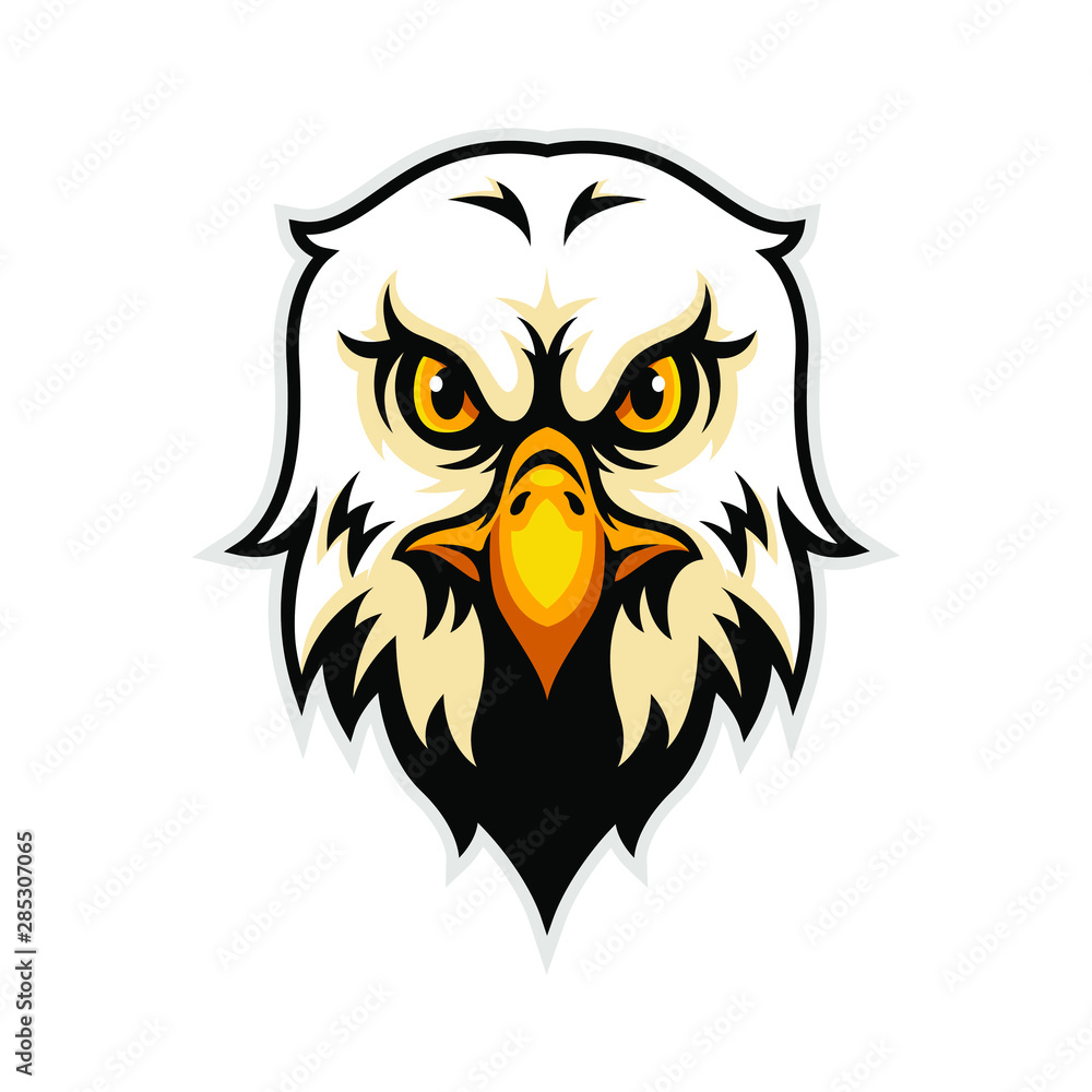 Angry Eagles Mascot, Vector Logo Illustration