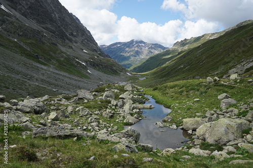 Swiss alps, vereina valley in Davos Klosters Graubünden photo