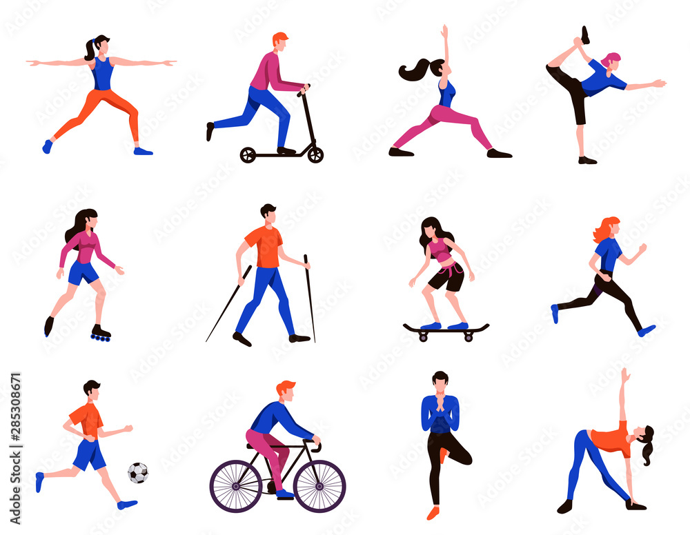 Fitness Sport  Icons Set