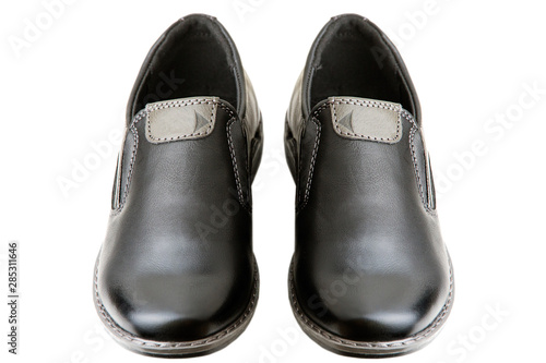  Black leather classic men's shoes