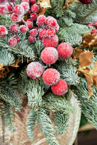 Decorative branch with berries.