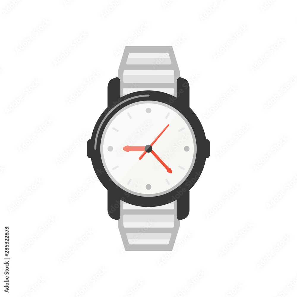 Classic watche vector icon. Watch for businessman or fashion clock. Classic watche vector icon. Watch for businessman or fashion clock.