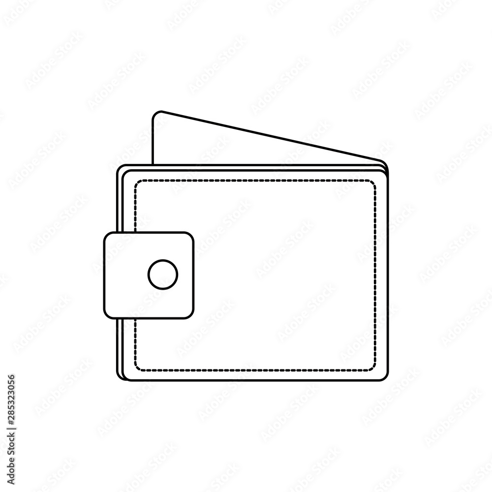 wallet money economy isolated icon wallet money economy isolated icon