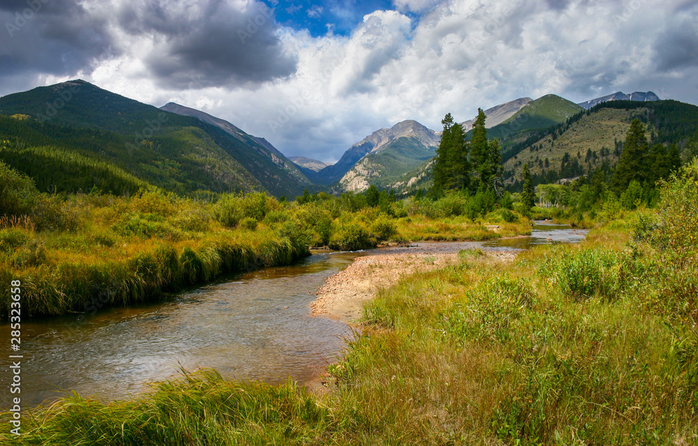 The Big Thompson River, Rocky Mountain National Park, Colorado.