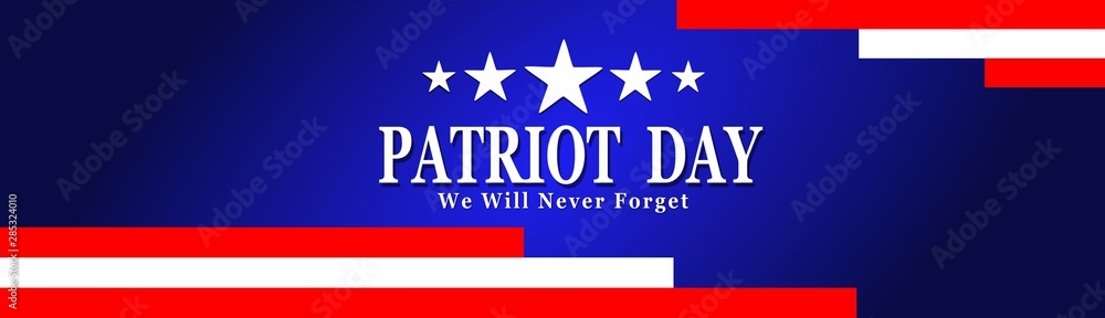 Patriot Day of USA background on american flag Patriot Day of USA background on american flag