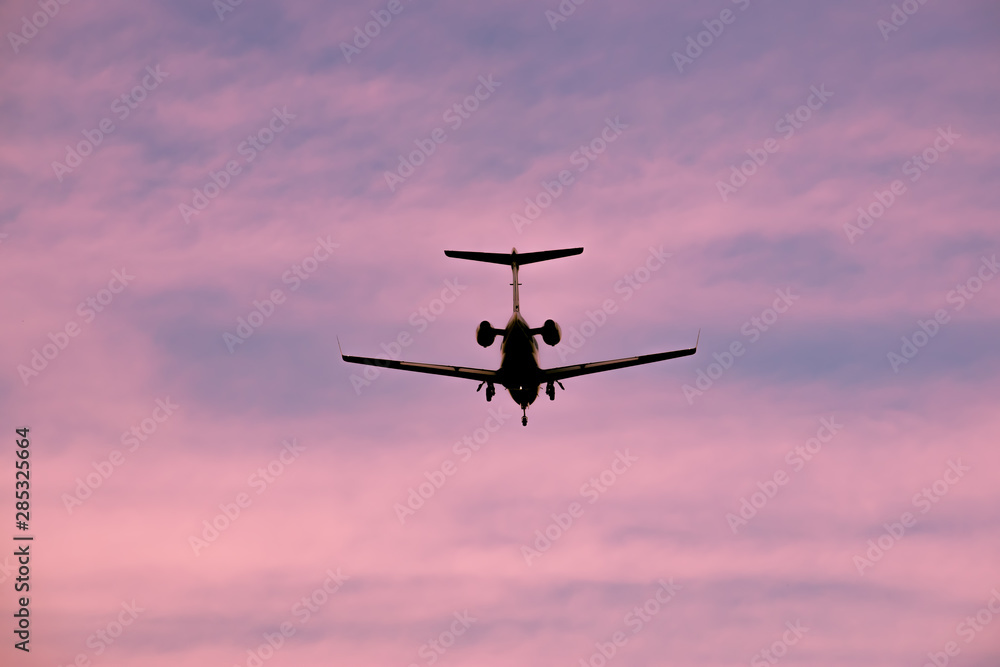Fototapeta premium Business jet landing