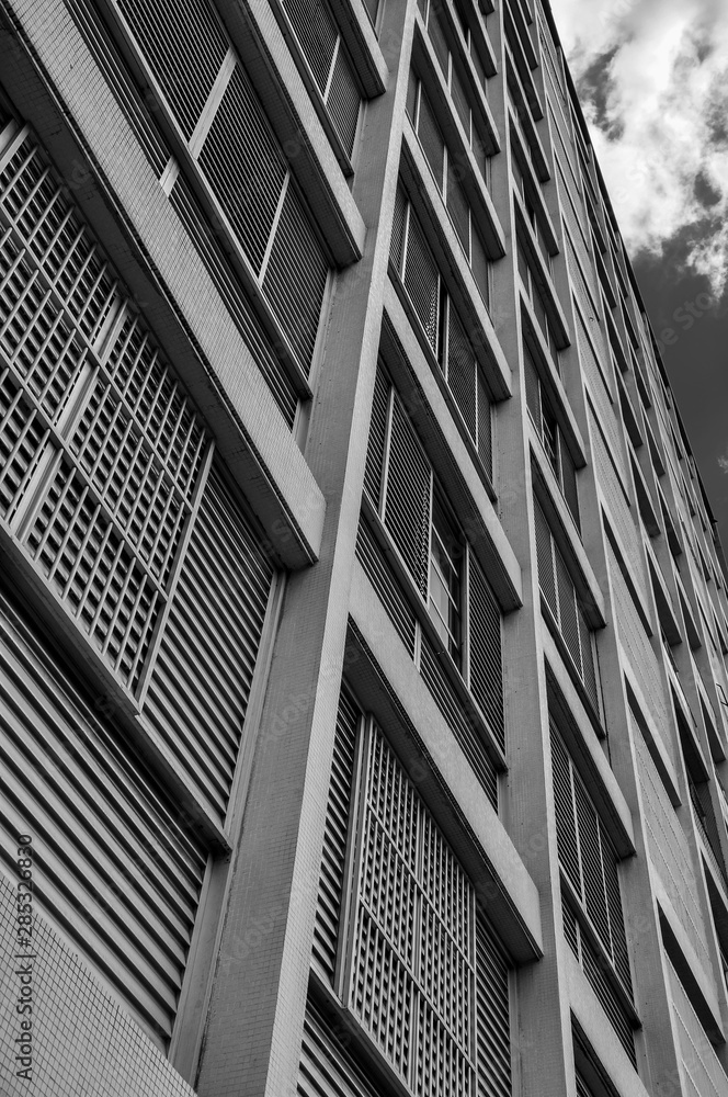 Fototapeta premium perspective detail of a building