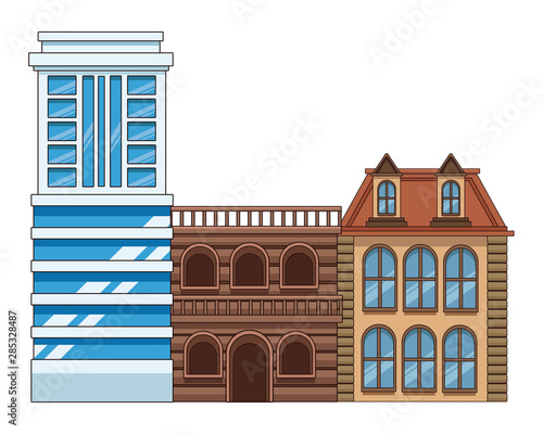 Urban buildings and city architecture