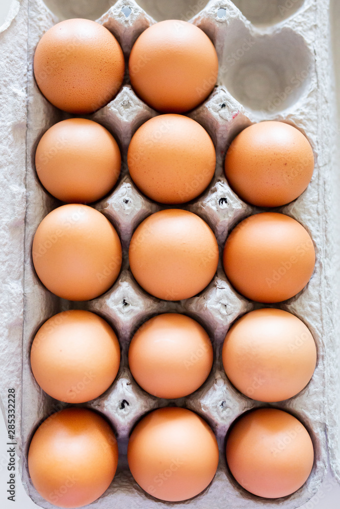 brown eggs in cardboard carton brown eggs in cardboard carton