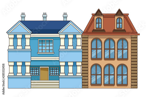 Urban buildings and city architecture