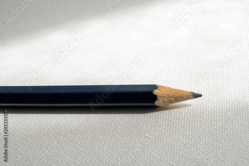 closeup of an black pencil
