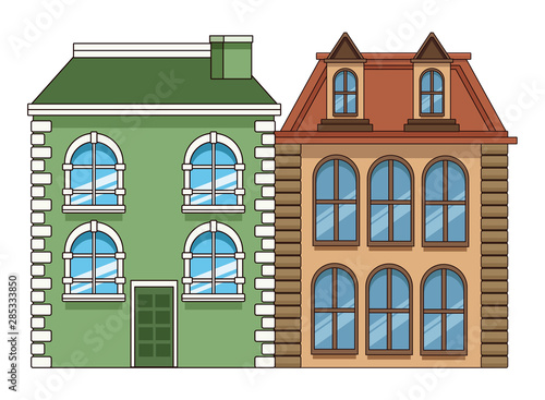 Urban buildings and city architecture
