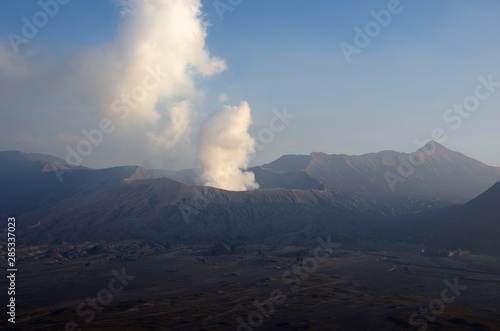 The Bromo volcano and the Tengger caldera on the Java island in Indonesia