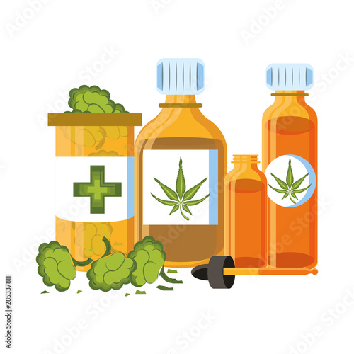 cannabis martihuana sativa hemp cartoon