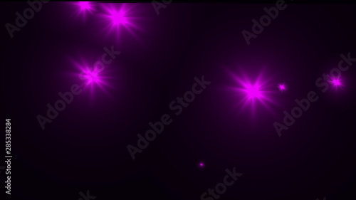 Many of flash lights with random switch on, computer generated modern background, 3d rendering