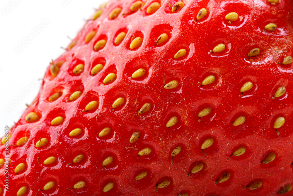 beautiful and ripe red strawberries on a white background beautiful and ripe red strawberries on a white background