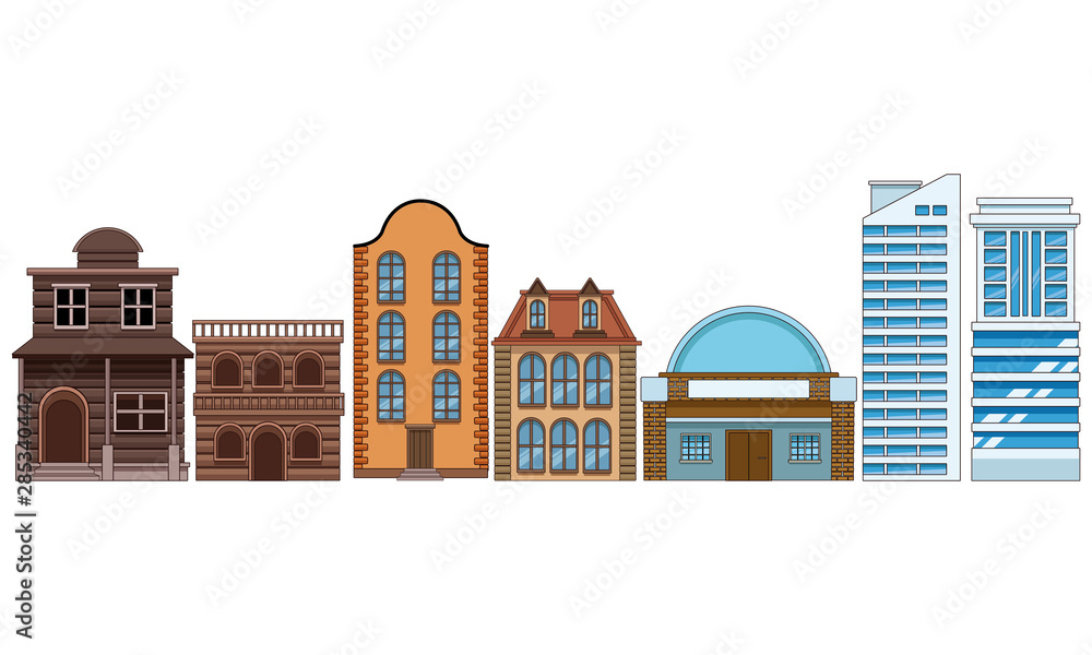 Urban building and city architecture
