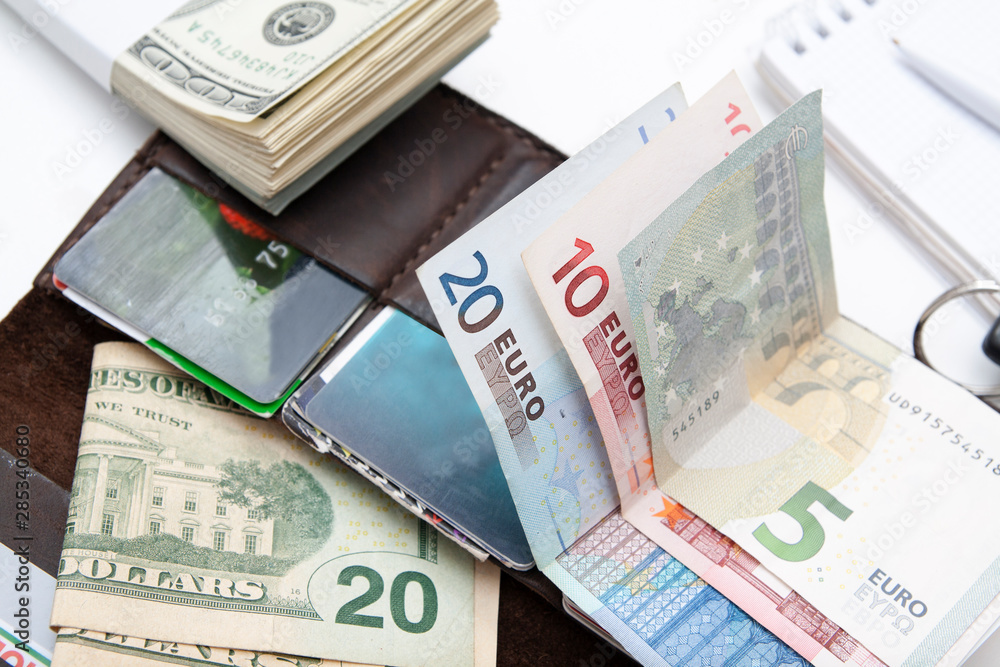 money, payment cards, wallet - payments concept photo money, payment cards, wallet - payments concept photo