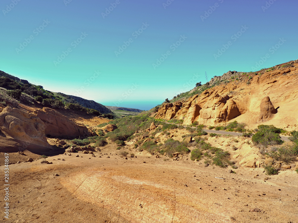 Lunar landscape in the Teno Mountains Tenerife Lunar landscape in the Teno Mountains Tenerife