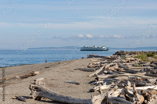 Ferry boat on Puget Sound photo