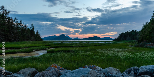 Coucher de soleil au parc du Bic