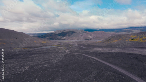 Icelandic Aerial Volcanic Landscape