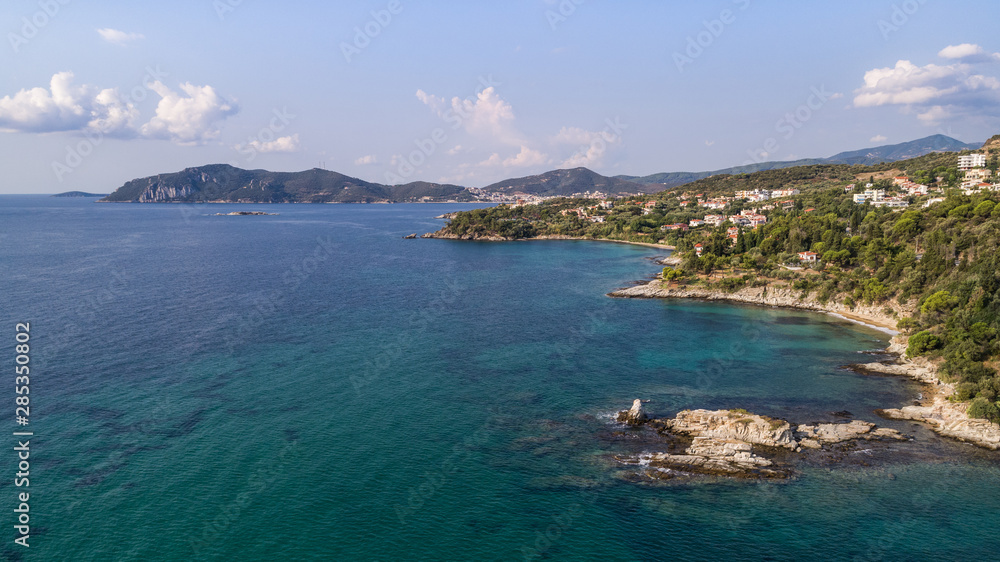 coast of the town Nea Iraklitsa, Greece.