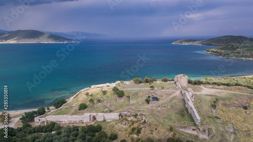 castle of Nea Peramos, Greece photo