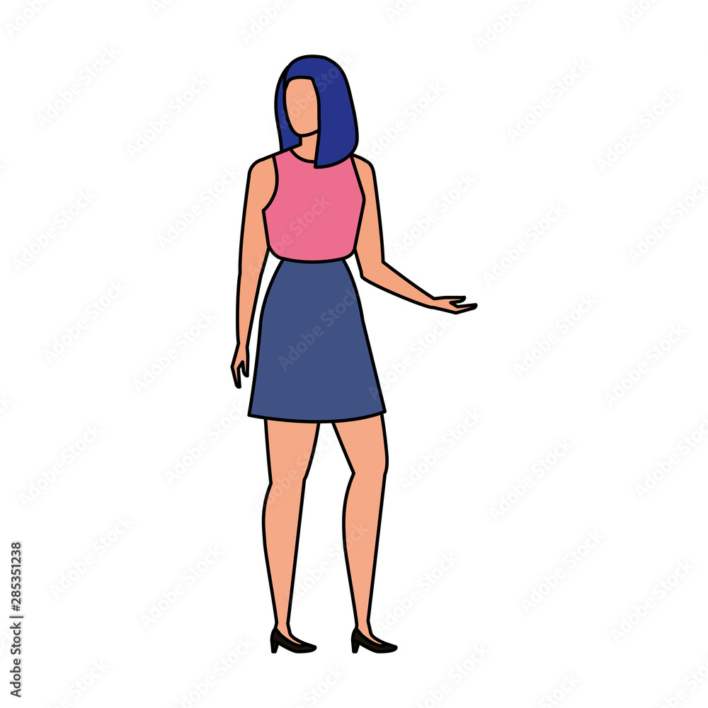 beautiful and young woman character beautiful and young woman character
