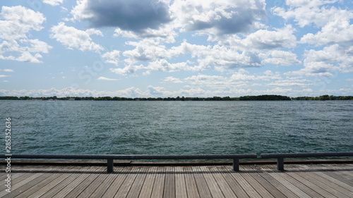 wooden pier on the lake © Daniel