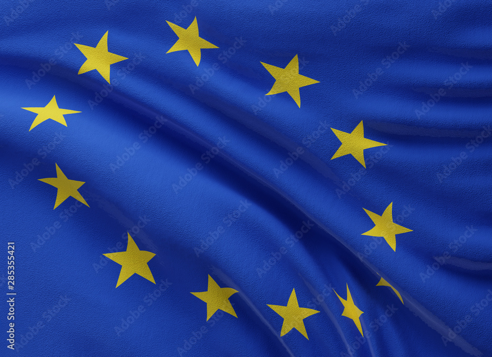 flag of Europe background 3d-illustration flag of Europe background 3d-illustration