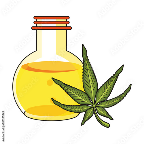 cannabis martihuana sativa hemp cartoon