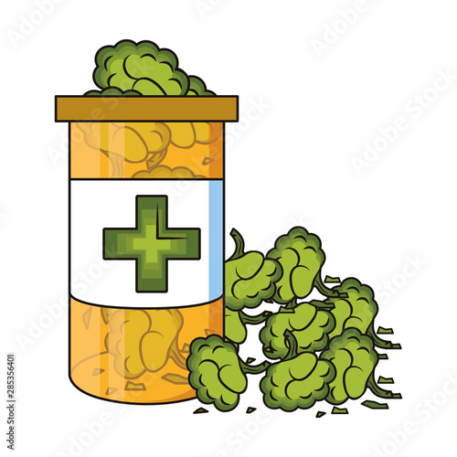 cannabis martihuana sativa hemp cartoon