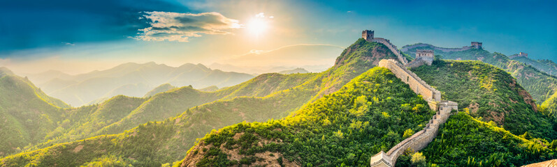 Acrylglasbilder Orange The Great Wall of China.  © aphotostory